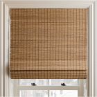 Custom Natural Fine Weave Blackout Roman Shade - Honeynut Cream