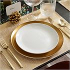 Pure Metallic Stoneware Dinner Plate Sets