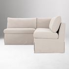 Vianna Slipcover Dining Banquette L-Shape (96"&ndash;140")