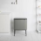 Brabantia Bo Touch Dual-Compartment Trash Can (3 &amp; 6 Gallon)