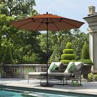 Premium 9' Round Outdoor Patio Umbrella - Rustproof Aluminum Tilt Frame