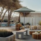 Premium Contract Grade 7.5' Round Outdoor Patio Umbrella - Rustproof Aluminum Frame