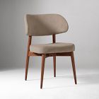 Chip & Dent: Hyde Dining Chair, Deluxe Velvet, Clay, Cool Walnut