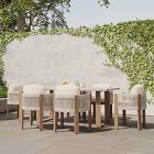 Portside Concrete Outdoor Dining Table (72") &amp; Porto Dining Chairs Set
