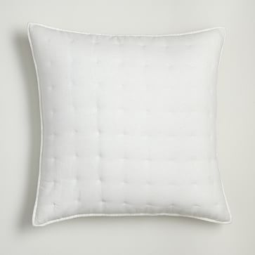 European Flax Linen Tack Stitch Euro Shams