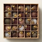 Small Flocked Ball Ornaments (Set of 25) - Cool Tones