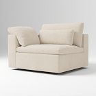 Open Box: Harmony Modular Left-Arm Chair - Performance Distressed Velvet Sand