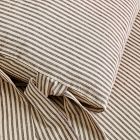 Pierce &amp; Ward Cotton Linen Stripe Duvet Cover &amp; Shams