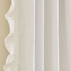Solid Ruffle Blackout Curtain