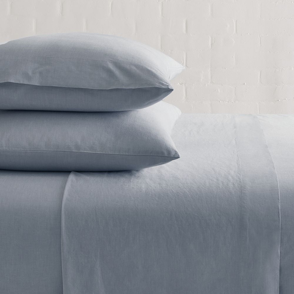 Organic Washed Cotton Percale Sheet Set