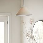 Sculptural Fabric Cone Pendant (18&quot;)