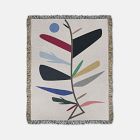 Karbon Market Cotton Wild Leaf Throw