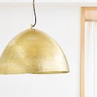 Hammered Metal Pendant (22&quot;)