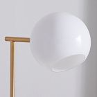 Staggered Glass Partial Shade - Open Side (Milk)