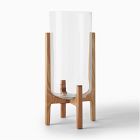 Open Box: Marti Mid-Century Glass and Wood Lantern