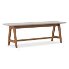Open Box: Mid-Century A-Frame Dining Bench Cushion Only (52") - Performance Coastal Linen Dove