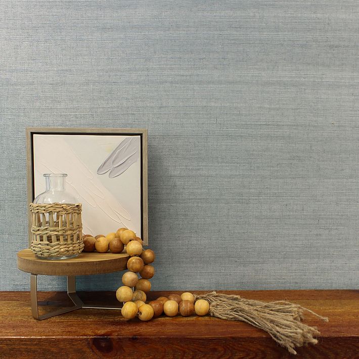 Sisal Authentic Grasscloth Wallpaper | West Elm