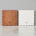 Scalloped Wood Appetizer Cheese Board (Set of 2)