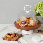 Scalloped Wood Cheese Board w/ Cheese Marker