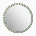 Joseph Altuzarra Carved Round Wall Mirror