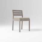 Portside Dining Chair Outdoor Cushion Covers, Sunbrella® Cast, Ash