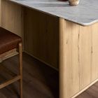 Rasalas Marble Kitchen Island (72&quot;)
