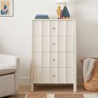 Scalloped Tall 4-Drawer Dresser (30")