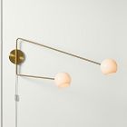 Staggered Glass Adjustable Sconce