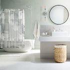 Organic Etched Cloud Shower Curtain