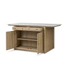 Rasalas Marble Kitchen Island (72&quot;)