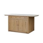 Rasalas Marble Kitchen Island (72&quot;)