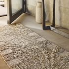 Side Stripe Jute Rug