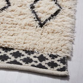 Kasbah Shag Wool Cotton Rug | West Elm