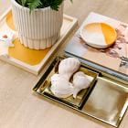 Foundations Polished Brass Metal Trays