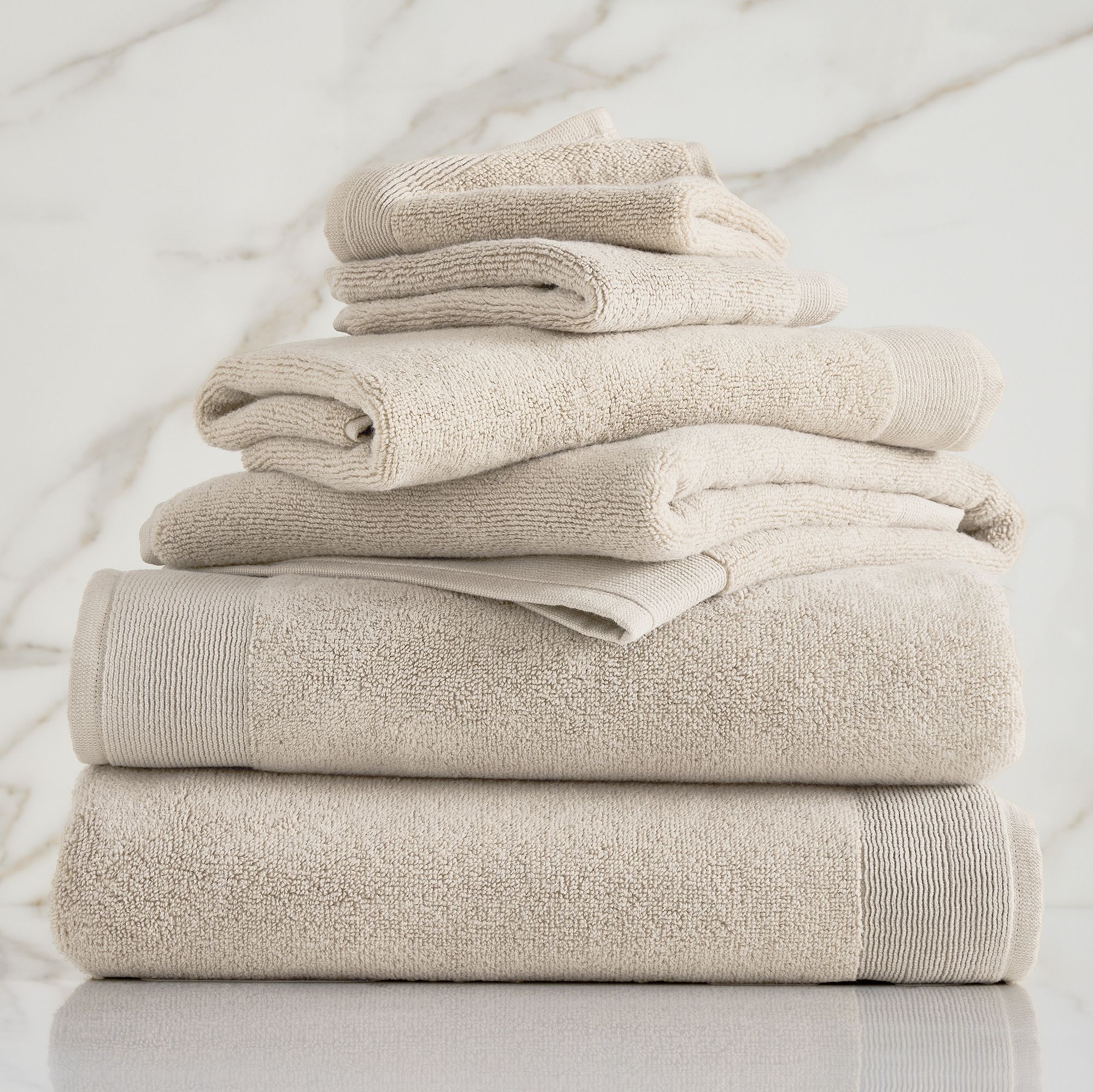 West Elm -Plush Fibrosoft Hand Towel - Sand