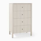 Scalloped Tall 4-Drawer Dresser (30")