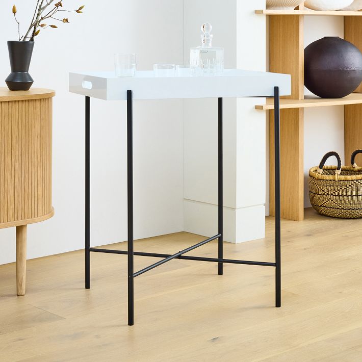 west elm 個人輸入品 Butler Tray Stand Butler Stands - Modern Iron