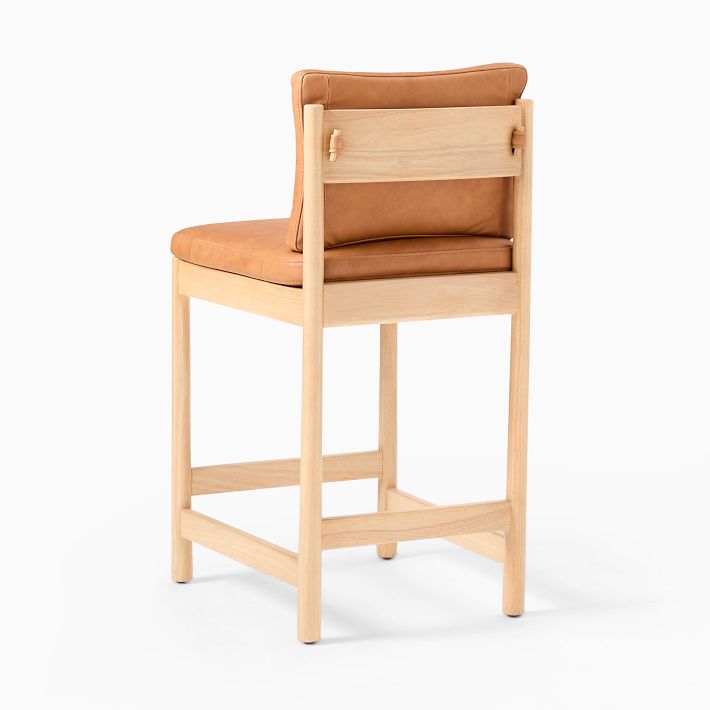 Halsey Leather Bar & Counter Stool | West Elm