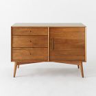 Mid-Century Console &amp; Hutch Set (40")