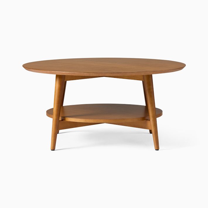 サイドテーブル・ナイトテーブル・ローテーブル Vintage coffee table Mid century Coffee Table with Shelf by Heywood Wakefield - Vintage Midcentury