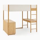 Statement Knob Loft Bed w/ Desk &amp; Dresser