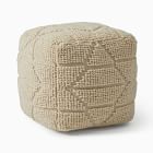Textured Woven Geo Pouf