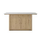 Rasalas Marble Kitchen Island (72&quot;)