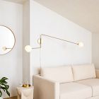 Staggered Glass Adjustable Sconce