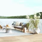 Faceted Modern Fiberstone Indoor/Outdoor Planters