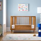 Mid-Century 5-in-1 Convertible Mini Crib