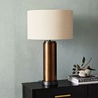 Pillar Metal USB Table Lamp (24.5&quot;)
