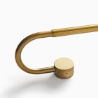 Swoop Blackout Curtain Rod - Antique Brass