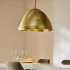 Hammered Metal Pendant (22&quot;)