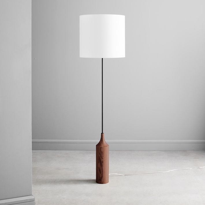 Hudson Wood Base Floor Lamp West Elm